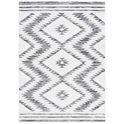 Charcoal & Ivory Sanneke Diamond Area Rug