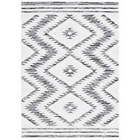 Charcoal & Ivory Sanneke Diamond Area Rug