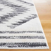 Charcoal & Ivory Sanneke Diamond Square Rug, 6x6