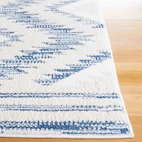 Blue & Ivory Sanneke Diamond Runner, 2x8