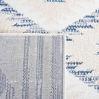 Blue & Ivory Sanneke Diamond Area Rug