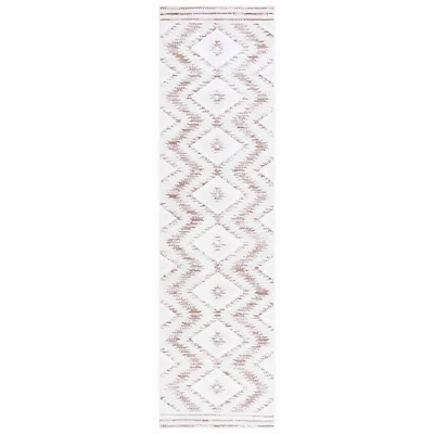 Taupe & Ivory Sanneke Diamond Runner, 2x8