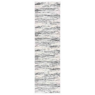Charcoal & Ivory Cherine Bohemian Runner, 2x8