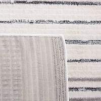 Ivory & Gray Gorete Geometric Area Rug