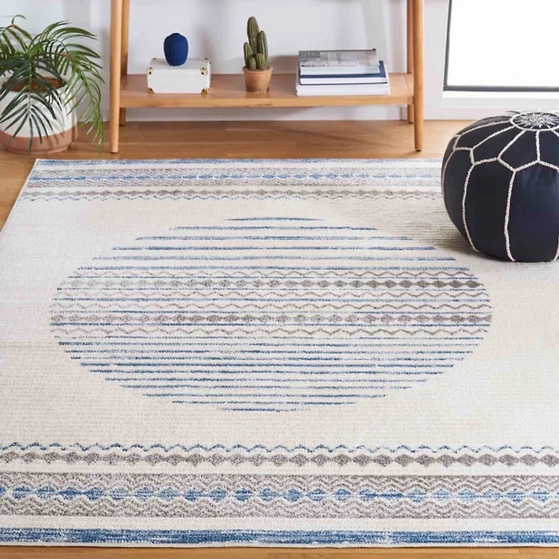 Ivory & Albert Geometric Area Rug