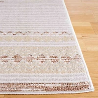 Ivory & Brown Albert Geometric Runner, 2x8
