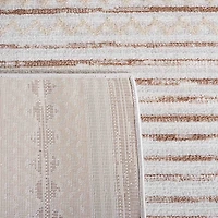 Ivory & Brown Albert Geometric Area Rug