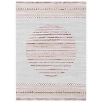 Ivory & Brown Albert Geometric Area Rug