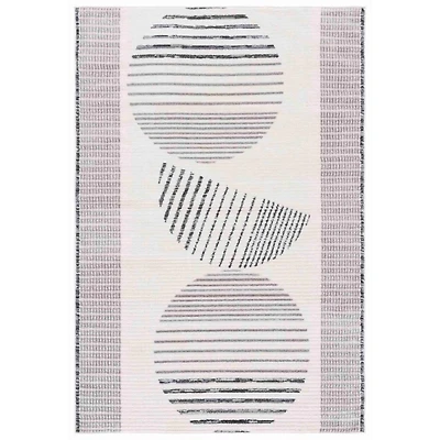 Ivory & Gray Hazel Geometric Area Rug