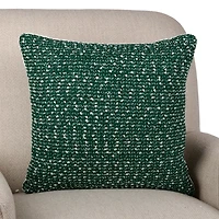 Green Sequin Tweed Pillow