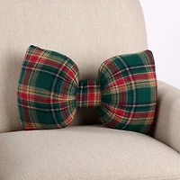 Traditional Plaid Bow Shaped Pillow