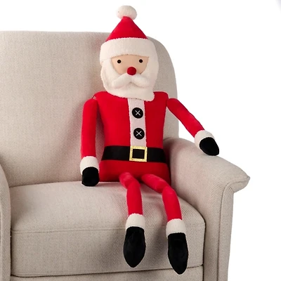 Holly Santa Claus Shaped Pillow