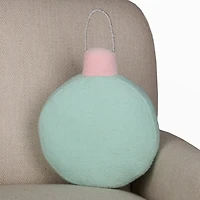 Blue Fa La La Ornament Shaped Pillow