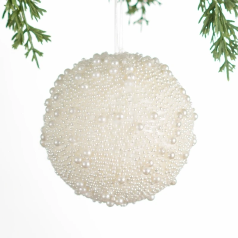 Beads and Pearls Christmas Ornament, 4 in.