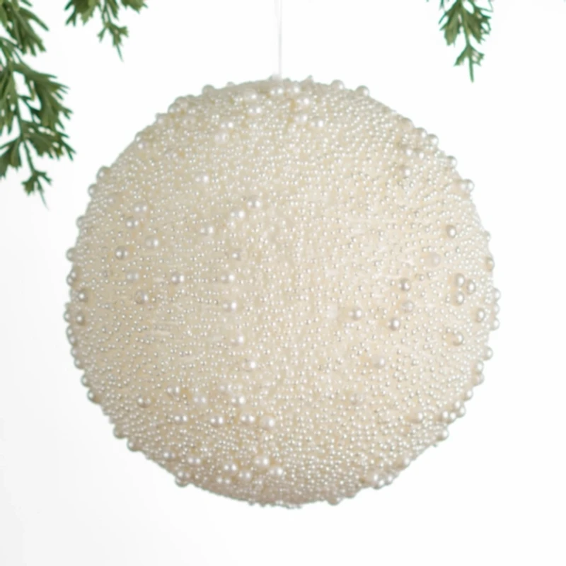 Beads and Pearls Christmas Ornament, 6 in.