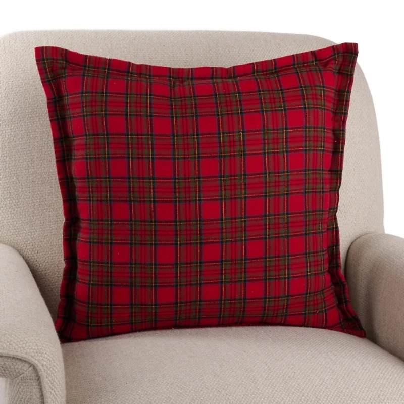 Red Plaid Brenna Pillow
