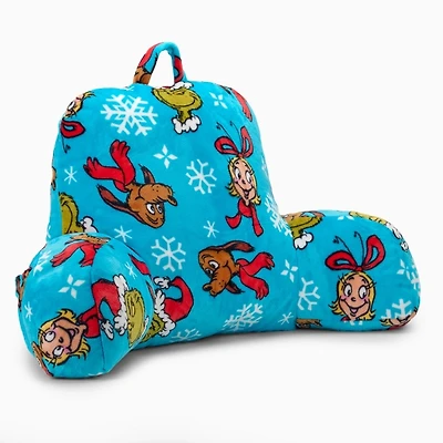 Blue Grinch Book Nook Christmas Pillow