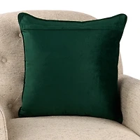 Green Velvet Ho Ho Ho Pillow