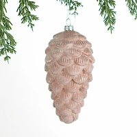 Brown Glass Pinecone Christmas Ornament