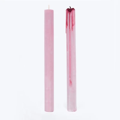 Bleeding Effect Taper Candles, Set of 2