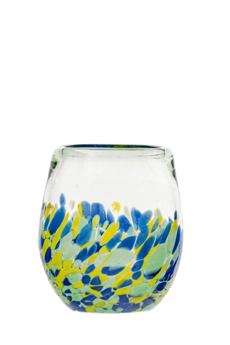 Mazatlan Stemless Wine Glasses, Set of 4