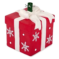 Red Present with Bow Christmas Tree Base