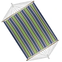Green and Blue Striped 2-Person Double Hammock