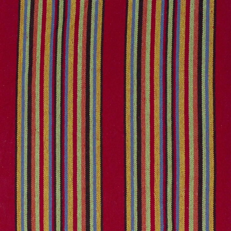 Red and Green Striped 2-Person Double Hammock