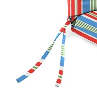 Striped Rolland Outdoor Chair Cushion