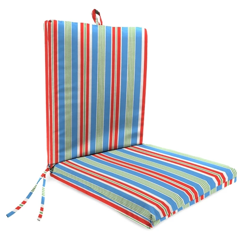Striped Rolland Outdoor Chair Cushion