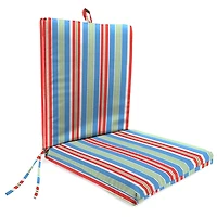 Striped Rolland Outdoor Chair Cushion