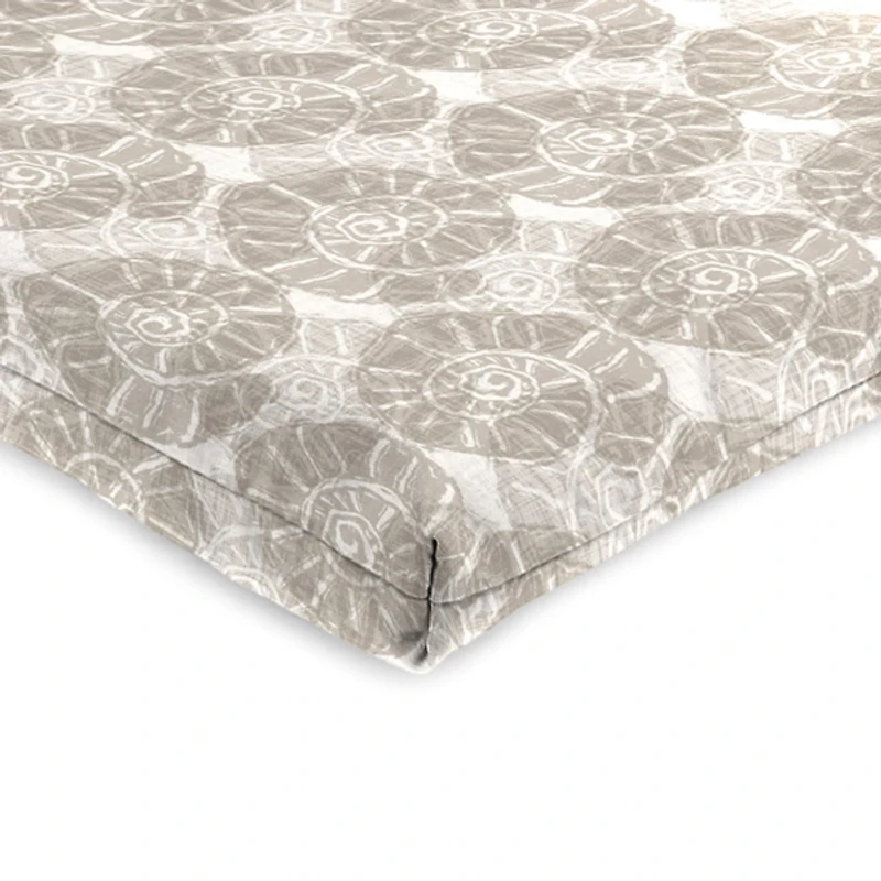 Taupe Conch Shell Outdoor Chair Cushion