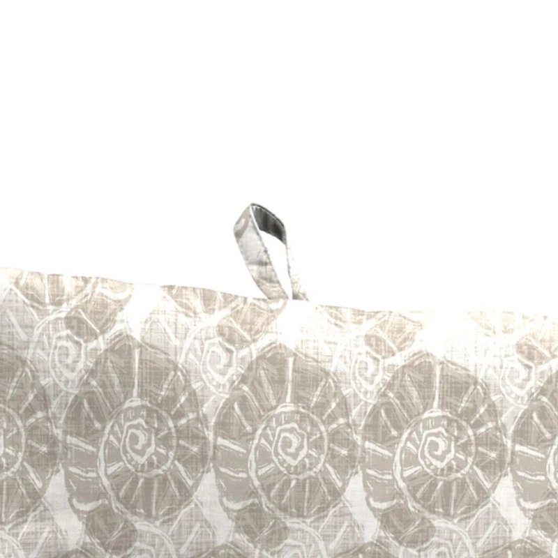 Taupe Conch Shell Outdoor Chair Cushion