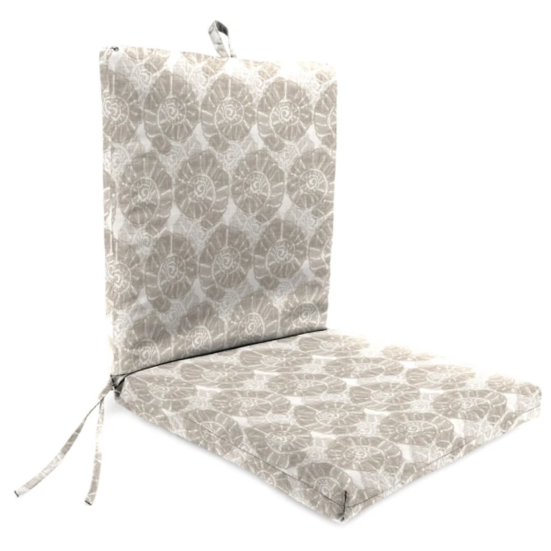Taupe Conch Shell Outdoor Chair Cushion