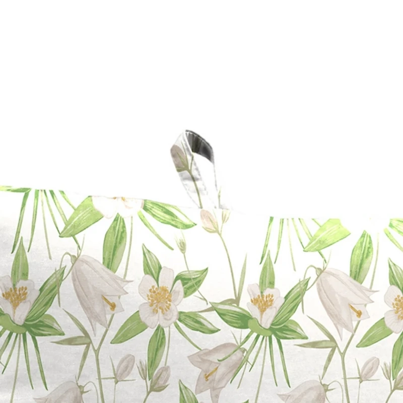 Cream Floral Outdoor Chair Cushion