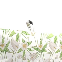 Cream Floral Outdoor Chair Cushion