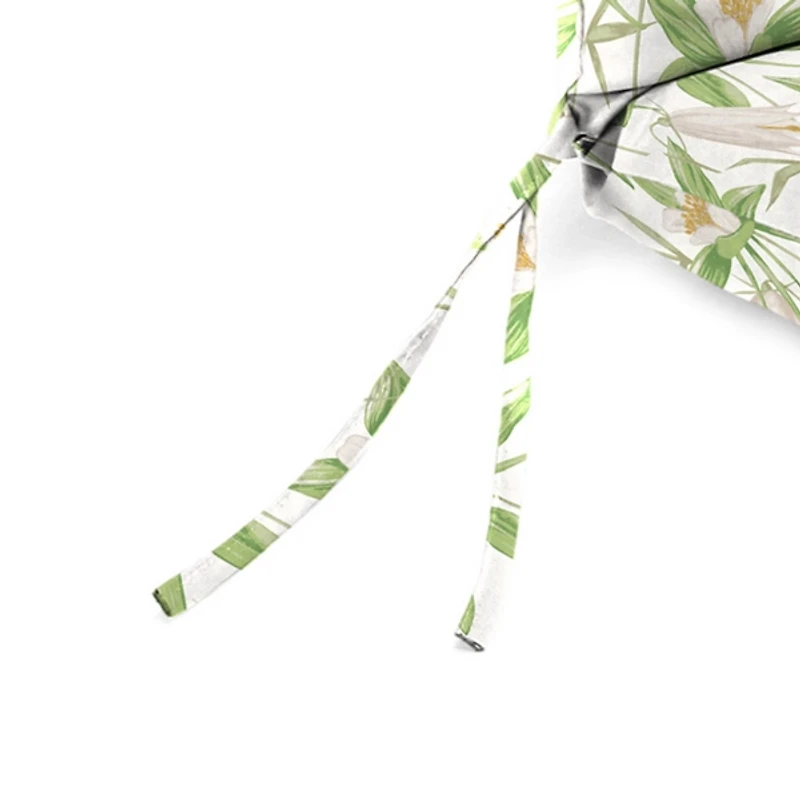 Cream Floral Outdoor Chair Cushion