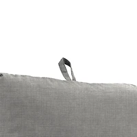 Graphite Crosshatch Outdoor Chair Cushion