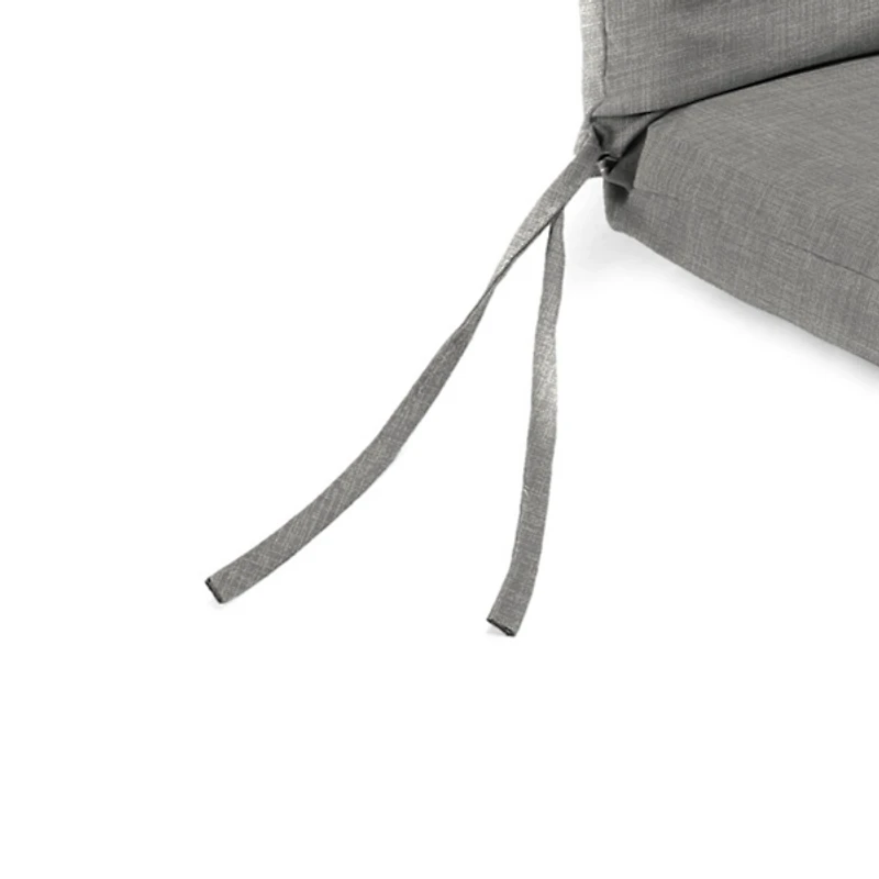 Graphite Crosshatch Outdoor Chair Cushion