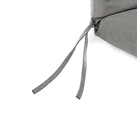 Graphite Crosshatch Outdoor Chair Cushion