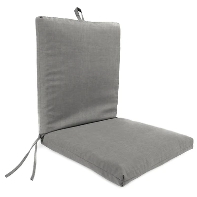 Graphite Crosshatch Outdoor Chair Cushion