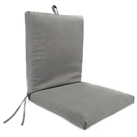 Graphite Crosshatch Outdoor Chair Cushion