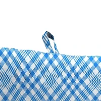 Blue Wetland Plaid Outdoor Chair Cushion