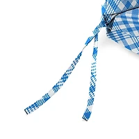 Blue Wetland Plaid Outdoor Chair Cushion