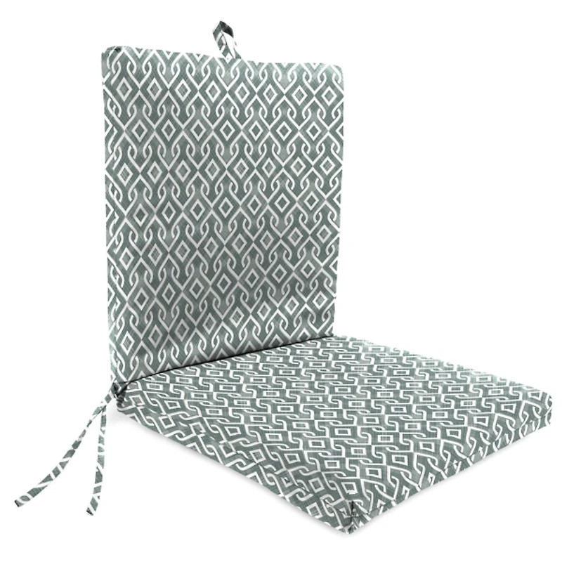 Volcanic Gray Lattice Outdoor Chair Cushion