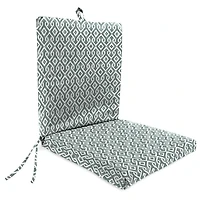 Volcanic Gray Lattice Outdoor Chair Cushion