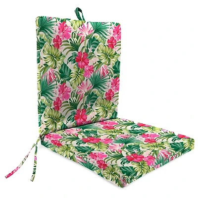 Pink Hibiscus Outdoor Chair Cushion