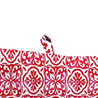 Red Medallion Outdoor Chair Cushion