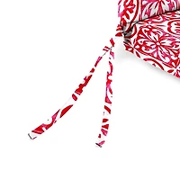Red Medallion Outdoor Chair Cushion