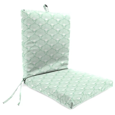 Seagreen Geometric Outdoor Chair Cushion